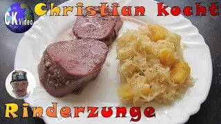 🍴Christian kocht🍴 Vlog #70 🐄 Rinderzunge in 🍷 Madeira an 🍍 Ananas-Sauerkraut 🍍
