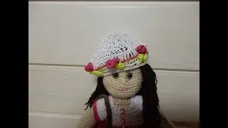 Ну очень красивый берет для куклы вязание крючком амигуруми вязаные игрушки