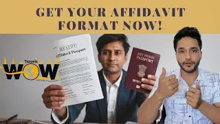 ready made affidavit with wow travels