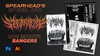 Underground Black Metal Cassette Layout - Photoshop Speed Art [2021]