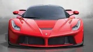 How to Draw Ferrari LaFerrari Front View | Realistic Pencil Car Drawing Tutorial