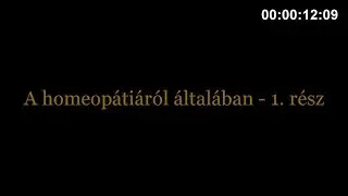 Beszélgetések Árendás László természetgyógyásszal - A homeopátiáról általában - 1.