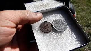 Коп с Фишер Ф75 на скошеных полях