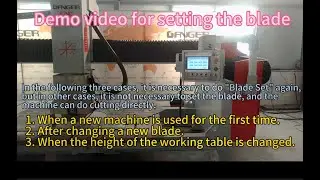 How to set the blade for 4 Axis bridge saw cutting machine GQ-3220B (Tel: +86 15689699495).