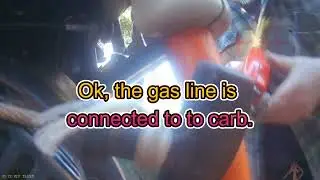 Hooking up the gas line on Generac  I used AI on sound