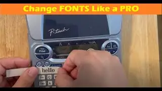 How to change fonts on your Brother PT-1880 P-touch Label maker