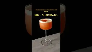 Yuzu shakerato | yuzu, red aperitivo, yuzu sake | 