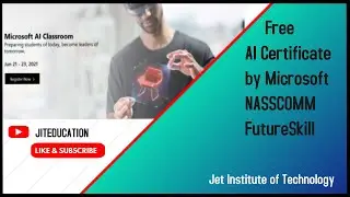 Free AI certificate  by Microsoft | Register within  21 June 2021