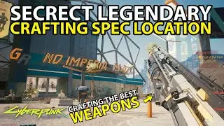 Legendary Crafting Spec Location Craft Iconic Weapons in Cyberpunk 2077