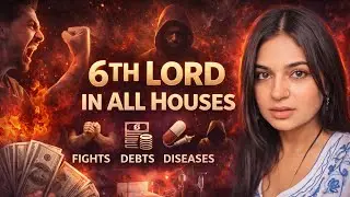 6th lord in all houses | Diseases, Debts and Enemies | Rahu Ketu Remedies