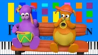 BabyTV - Nico and Bianca Theme Song Slow EASY Medium 4K Piano Tutorial