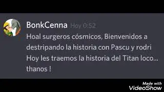 Discord meme | THANOS DESTRIPANDO LA HISTORIA
