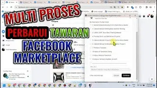 MULTI PROSES# AUTO PERBARUI TAWARAN FACEBOOK MARKETPLACE