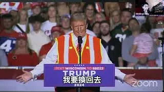 「【非童凡響直播】川普開垃圾車，穿清潔隊員背心開造勢大會！10月驚奇最佳男主角果然是拜登！看看川普的高級酸，他揭密競選團隊快速反應時事的決策過程，笑倒現場支持者！｜2024.10.31」的副本