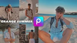 📱 Cómo EDITAR fotos en PICSART - ORANGE SUMMER PRESET | PIXEEL