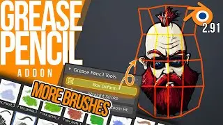 How to ENABLE and WORK with the GREASE PENCIL TOOL | Blender Addon 2.91 | Tutorial