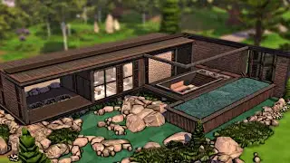 Modern Forest House | No cc | The sims 4 | Stop motion Speedbuild and short story