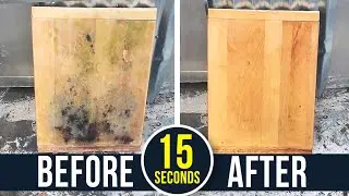 How To Remove Toxic Black Mold From Wood!