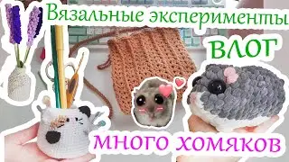 ВязоВлог 🌿Вяжу много нового 🌿 Более удачная ярмарка🌿Одни хомяки  Новые МК и игрушки