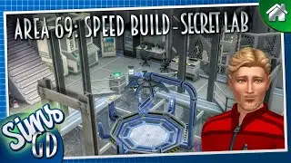 Sims 4 Mad Scientist House Speed Build | Secret Lab of Area 69