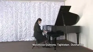 Таджикистан. Низомова Гулнора (12 лет) ученица 4 класса фор-но ДМШ  н.3, им. А. Ленского г. Душанбе.