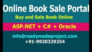 Online Book Sale Portal, ASP.NET and Oracle Configuration and Working demo by readymadeproject.com