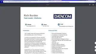 PowerApps to create Resumes as PDFs with the new Rich Text Control