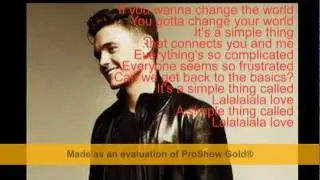 Jesse McCartney-Simple Thing (called love) lyrics