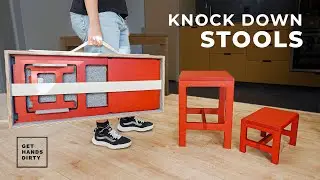 Flat Pack Stools cut on the CNC
