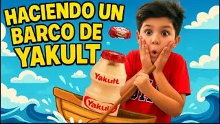 Barco de Yakult- Cómo armas tu propio barco fácil y rápido #diy #manualidades 
