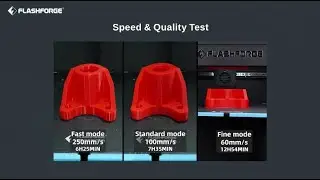High Speed 3D Printing Test on Flashforge Guider 3 Plus: 250mm/s, 100mm/s, and 60mm/s