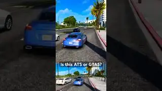 #americantrucksimulator with car mods is something else 😳