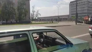 Могилёв. Поездка на троллейбусе БКМ 32102, борт. #093, маршрут 4