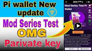 Mod Series Test Pi wallet || New update Pi Network|| Pi wallet