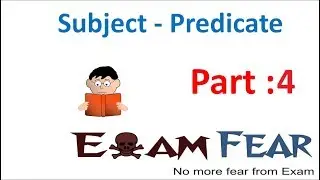 English Grammar Subject Predicate Part 4: Separate Subject Predicate