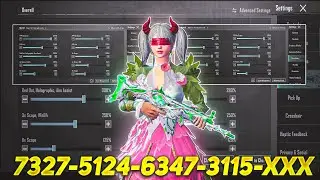 New Update 3.3⚡Best Sensitivity Code + Control Settings Pubg Mobile/Bgmi Sensitivity 2024