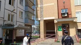 Обрушение облицовки фасада МКД