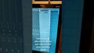 How to mute yourself when recording vocals in FL Studio (turn off mic monitoring) Quick Tutorial