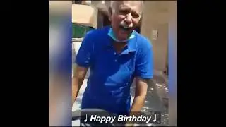 Alone elderly man surprised by officers on his birthday, he cried 😭