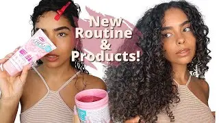 I FOLLOWED MY FRIENDS CURLY HAIR ROUTINE! Trying New Curly Hair Products | Dippity Do, Hairitage