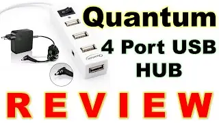 Review - QUANTUM 4 PORT HUB QHM 6660 USB Hub  (White)