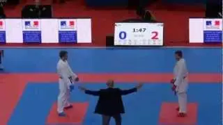 MS WKF 2012, Eliminace kumite male -75kg (Jan Kočí) 2.kolo