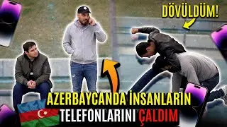 AZERBAYCANDA İNSANLARIN TELEFONUNU ÇALIP TROLLEDİM ( Polis Geldi ) SOSYAL DENEY