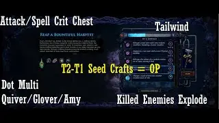 All Harvest Crafts Revealed: Best Use Cases {Tailwind, Attack/Spell Crit, ExplodeChest,Dot Multi}