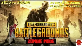 2st place Pubg Mobile Zombie Mod 87 zombies kill and 16 players
