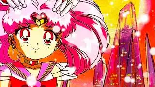 Sunset in Crystal Tokyo with Super Sailor Chibi Moon