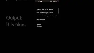 Python code : Print color text