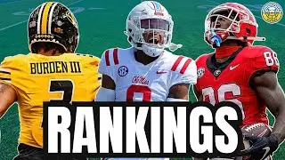 RANKING The TOP 5 WIDE RECEIVERS In SEC Football In 2024...