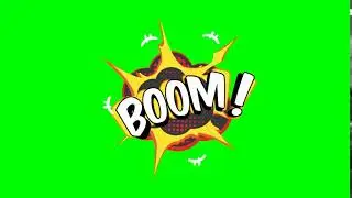 BOOM!! EFFECT GREEN SCREEN | CHROMA