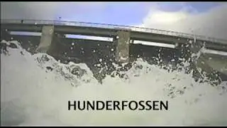 hunderfossen.stor ørret i fossen